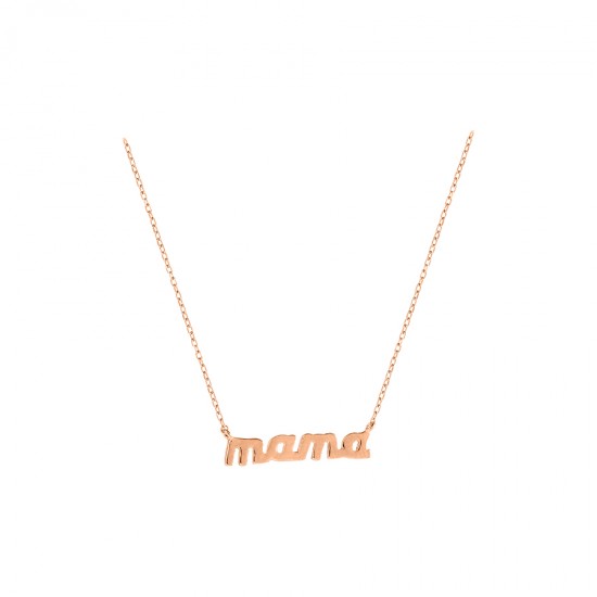 Κολιέ mama Γυναικείο ZNR1529 Ασήμι 