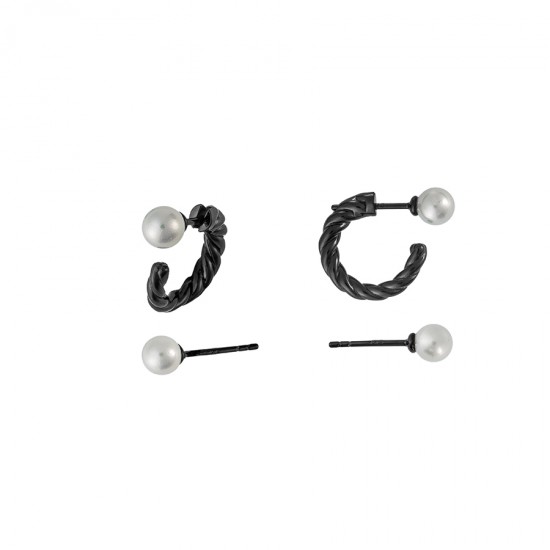 Σκουλαρίκια Κρίκοι Γυναικεία SKB2761 Ασήμι